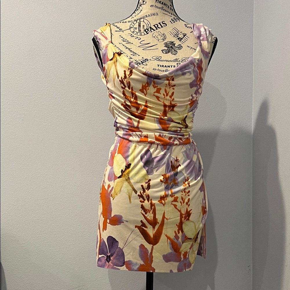 Tiger Mist Joslin Floral Backless Mini Dress